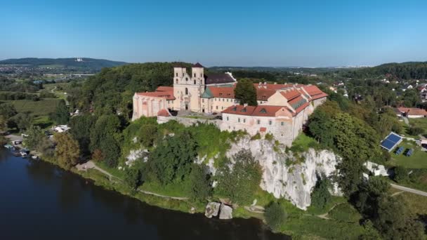 Edificios Del Monasterio Tyniec Polonia — Vídeos de Stock