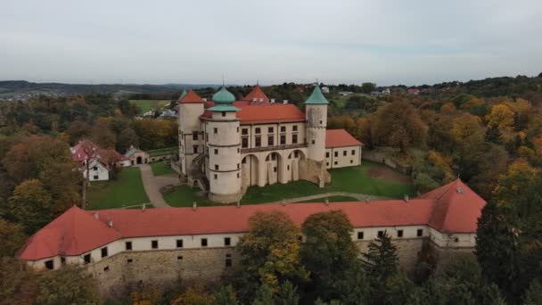 Wisnicz Kalesi Polonya Nın Wawel Kentinden Sonra Polonya Nın Büyük — Stok video