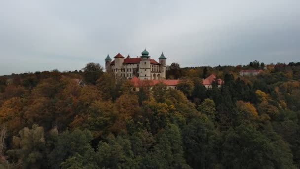 Burg Wisnicz Die Größte Burg Kleinpolens Nach Dem Wawel Polen — Stockvideo
