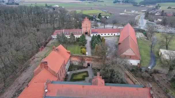 Castelo Bierzgowski Antigo Castelo Teutónico Polónia — Vídeo de Stock