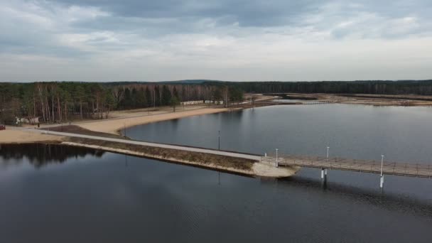 Zbiornik Wodny Sielpia Wielka Polska — Wideo stockowe