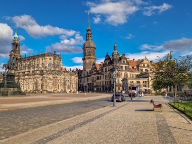 Almanya 'nın Dresden şehrinin tarihi merkezi.
