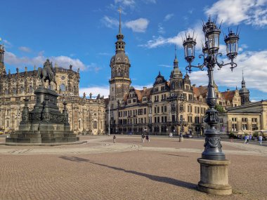 Almanya 'nın Dresden şehrinin tarihi merkezi.
