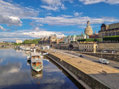 Almanya 'nın Dresden şehrinin tarihi merkezi.
