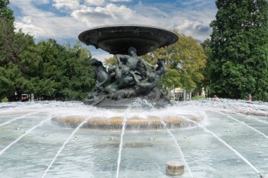 Almanya 'nın Dresden şehrinin tarihi merkezi.