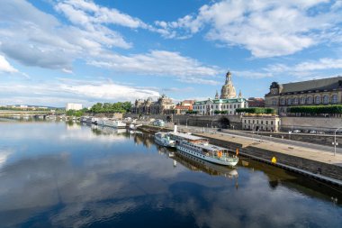 Almanya 'nın Dresden şehrinin tarihi merkezi.
