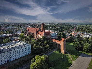 Polonya 'nın Kwidzyn kentindeki tarihi şato.