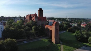 Polonya 'nın Kwidzyn kentindeki tarihi şato.