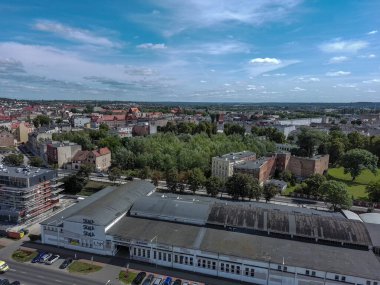 Polonya 'nın Vistula Nehri kıyısındaki Grudzidz şehri.