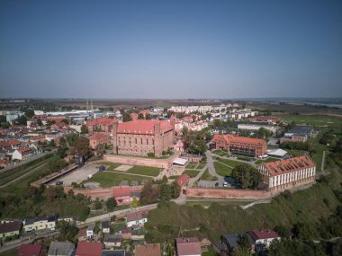 Polonya 'nın Gniew kentindeki ortaçağ kalesi.