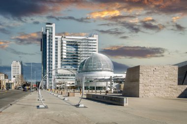 Kaliforniya, ABD 'de San Jose şehrinin mimarisi..