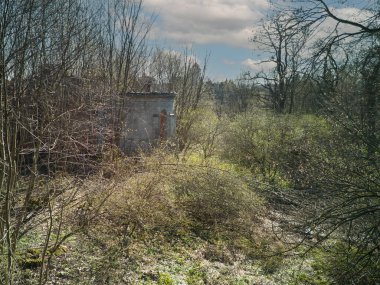 Wlostw, Polonya 'daki sarayın kalıntıları..