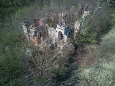 Wlostw, Polonya 'daki sarayın kalıntıları..