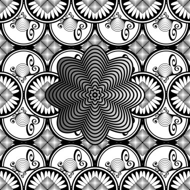 Soyut dikişsiz desen desenli arkaplan çizimi