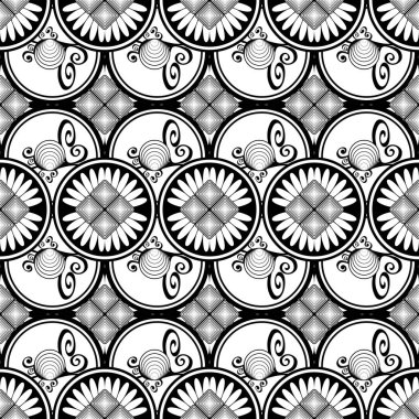 Soyut dikişsiz desen desenli arkaplan çizimi