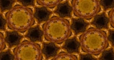 Güzel doku kaleydoskopik tasarım, soyut kaleydoskop arkaplan, eşsiz kaleydoskop animasyonu.