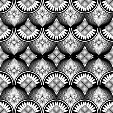 Soyut dikişsiz desen desenli arkaplan çizimi