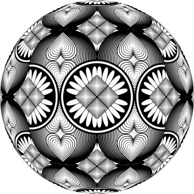 Soyut dikişsiz desen desenli arkaplan çizimi