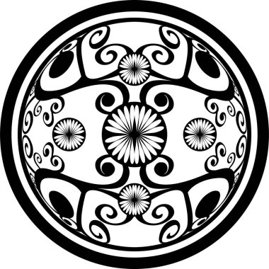 Soyut dikişsiz desen desenli arkaplan çizimi