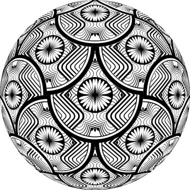 Soyut dikişsiz desen desenli arkaplan çizimi