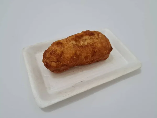 Gustările Piață Sunt Pâine Prăjită Care Este Ovală Formă Gust — Fotografie, imagine de stoc