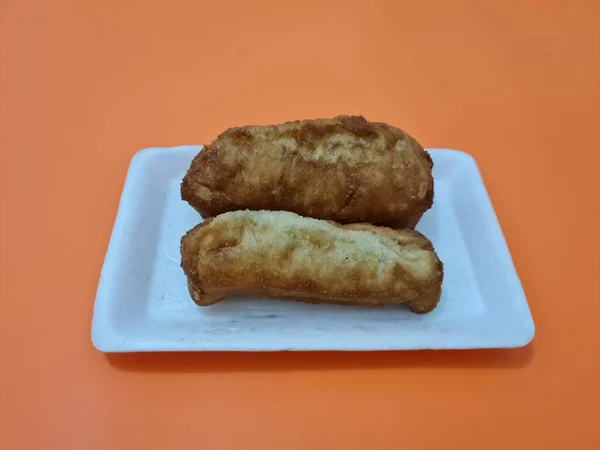 Los Bocadillos Del Mercado Son Pan Frito Que Tiene Forma — Foto de Stock