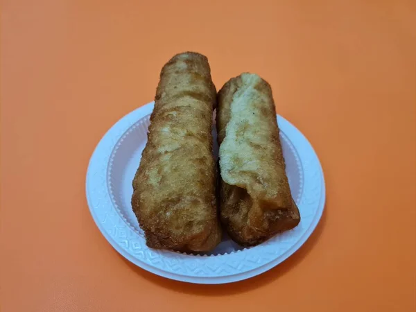 Los Bocadillos Del Mercado Son Pan Frito Que Tiene Forma —  Fotos de Stock