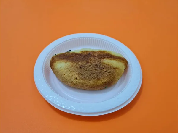 stock image Chocolate flavored pukis cake made from flour and other ingredients