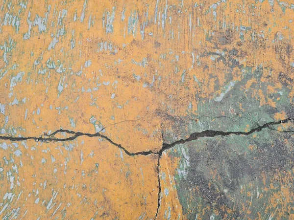 Yellow Basketball Court Abstract Background Cracks — Stock Photo, Image