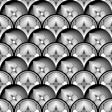 Soyut dikişsiz desen desenli arkaplan çizimi