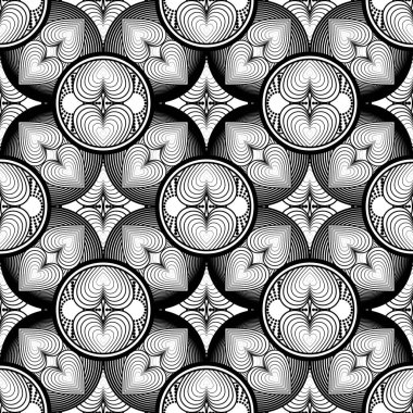 Soyut dikişsiz desen desenli arkaplan çizimi