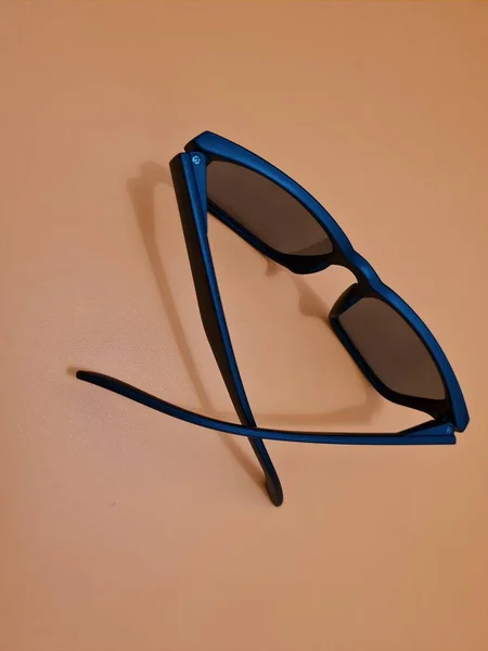 Fekete Szemüveg Műanyagból Fekete Keretből — Stock Fotó