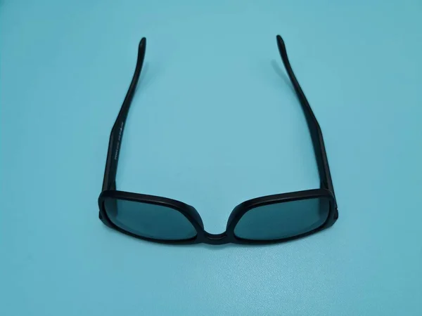 Schwarze Gläser Aus Kunststoff Und Schwarze Fassungen — Stockfoto