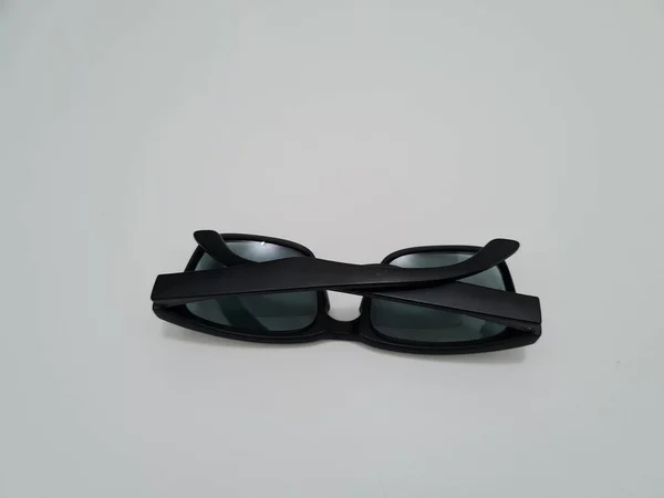 Μαύρα Γυαλιά Από Πλαστικό Και Μαύρο Σκελετό — Φωτογραφία Αρχείου