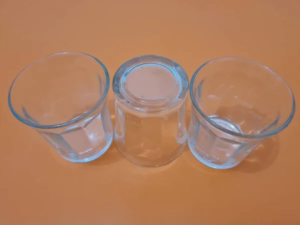 Ποτήρια Που Χρησιμοποιούνται Συνήθως Για Την Κατανάλωση Ποτών Επισκέπτες Άλλες — Φωτογραφία Αρχείου