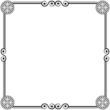 Süs çerçeveleri düğün davetiyeleri, kitap kapakları veya diğerleri için olabilir