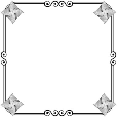 Süs çerçeveleri düğün davetiyeleri, kitap kapakları veya diğerleri için olabilir