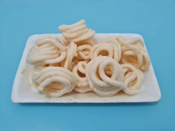 Crunchy Kerupuk Putih Dengan Rasa Lezat Dan Gurih — Stok Foto