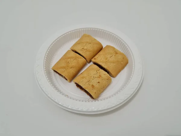 Suche Ciasto Pysznym Słodkim Chrupiącym Smaku Czekolady — Zdjęcie stockowe