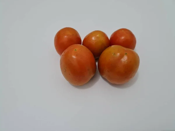 Tomates Vermelhos Frescos Contêm Muita Fibra Vitaminas Que São Boas — Fotografia de Stock