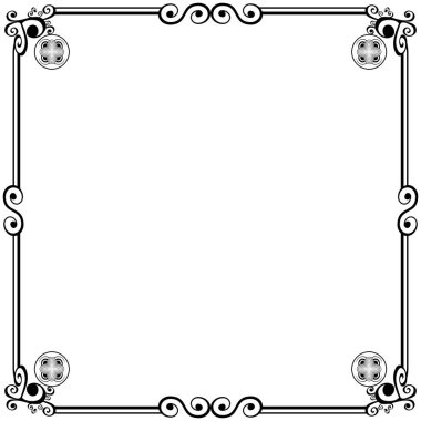 Süs çerçeveleri düğün davetiyeleri, kitap kapakları veya diğerleri için olabilir