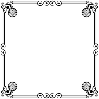 Süs çerçeveleri düğün davetiyeleri, kitap kapakları veya diğerleri için olabilir