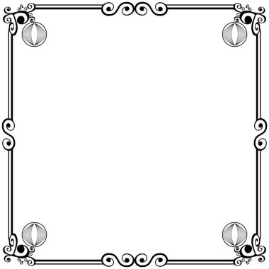 Süs çerçeveleri düğün davetiyeleri, kitap kapakları veya diğerleri için olabilir