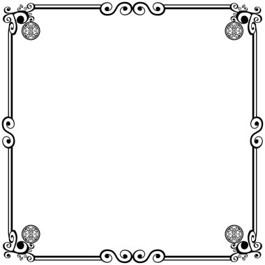 Süs çerçeveleri düğün davetiyeleri, kitap kapakları veya diğerleri için olabilir