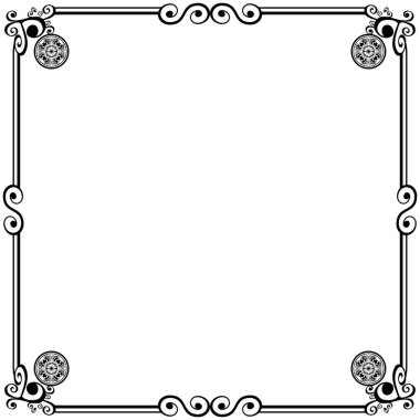 Süs çerçeveleri düğün davetiyeleri, kitap kapakları veya diğerleri için olabilir