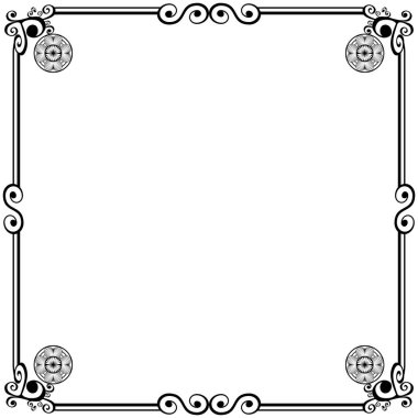 Süs çerçeveleri düğün davetiyeleri, kitap kapakları veya diğerleri için olabilir