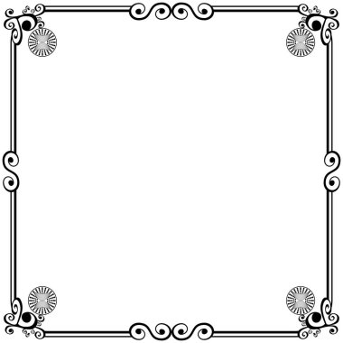 Süs çerçeveleri düğün davetiyeleri, kitap kapakları veya diğerleri için olabilir