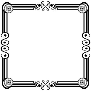 Süs çerçeveleri düğün davetiyeleri, kitap kapakları veya diğerleri için olabilir