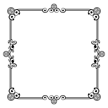 Süs çerçeveleri düğün davetiyeleri, kitap kapakları veya diğerleri için olabilir