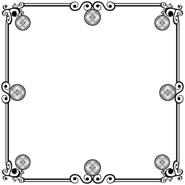 Ornament Frames Can Wedding Invitations Book Covers Others — Stock Vector